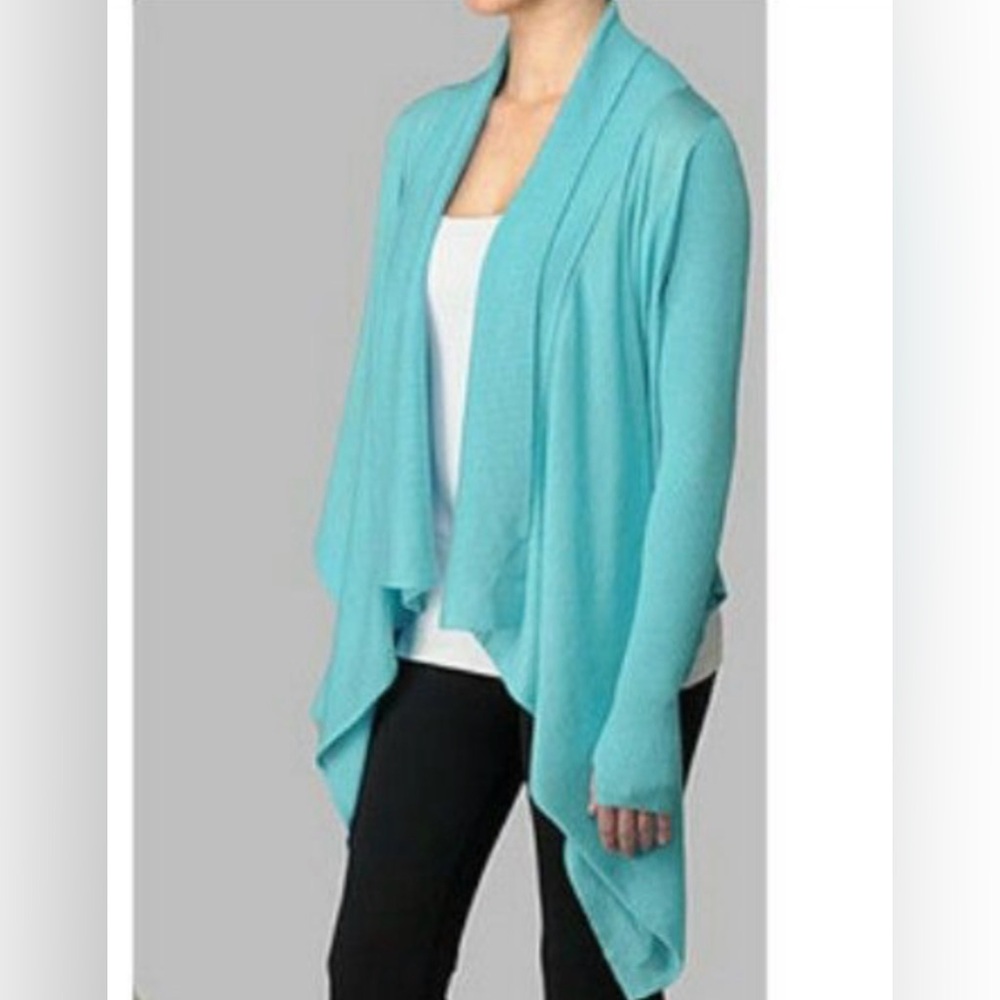 Lululemon Zen Wrap Wool Cashmere Silk Blend Size 6 Heathered Angel Blue